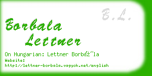 borbala lettner business card